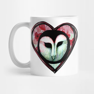 Owl Face Heart Yeah Mug